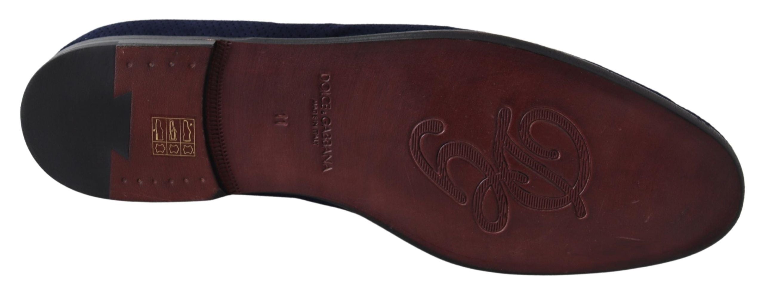 Dolce &amp; Gabbana Elegante Loafer aus blauem Wildleder