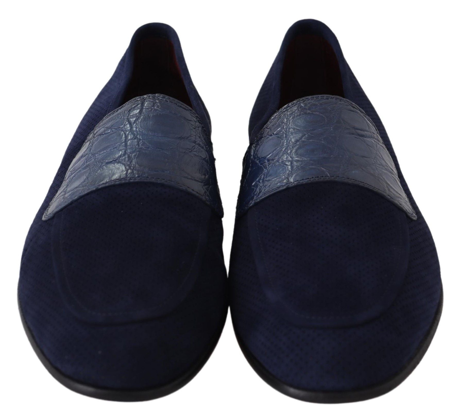 Dolce &amp; Gabbana Elegante Loafer aus blauem Wildleder