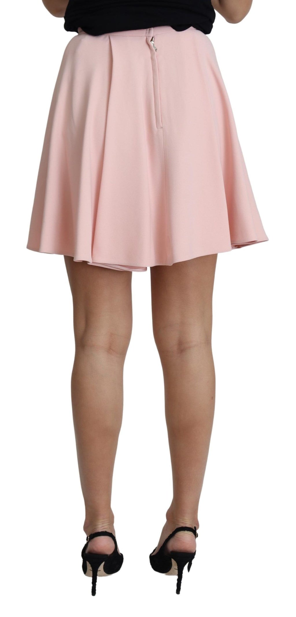 Dolce &amp; Gabbana – Eleganter, rosa ausgestellter Minirock in A-Linie