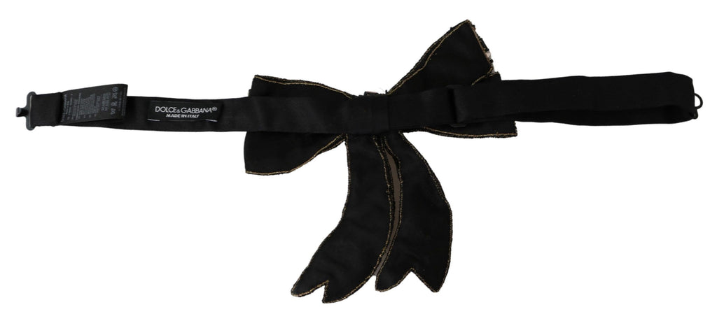 Dolce &amp; Gabbana Elegante Seidenfliege mit Strasssteinen