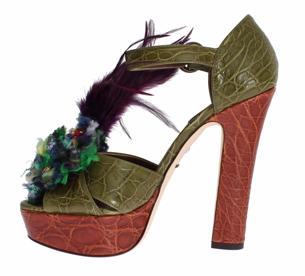 Dolce &amp; Gabbana – Sandalen mit verzaubertem Knöchelriemen und Kristallen