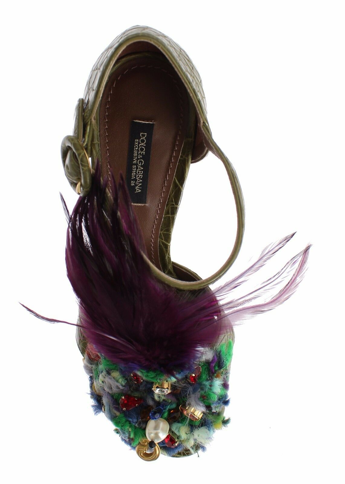 Dolce &amp; Gabbana – Sandalen mit verzaubertem Knöchelriemen und Kristallen