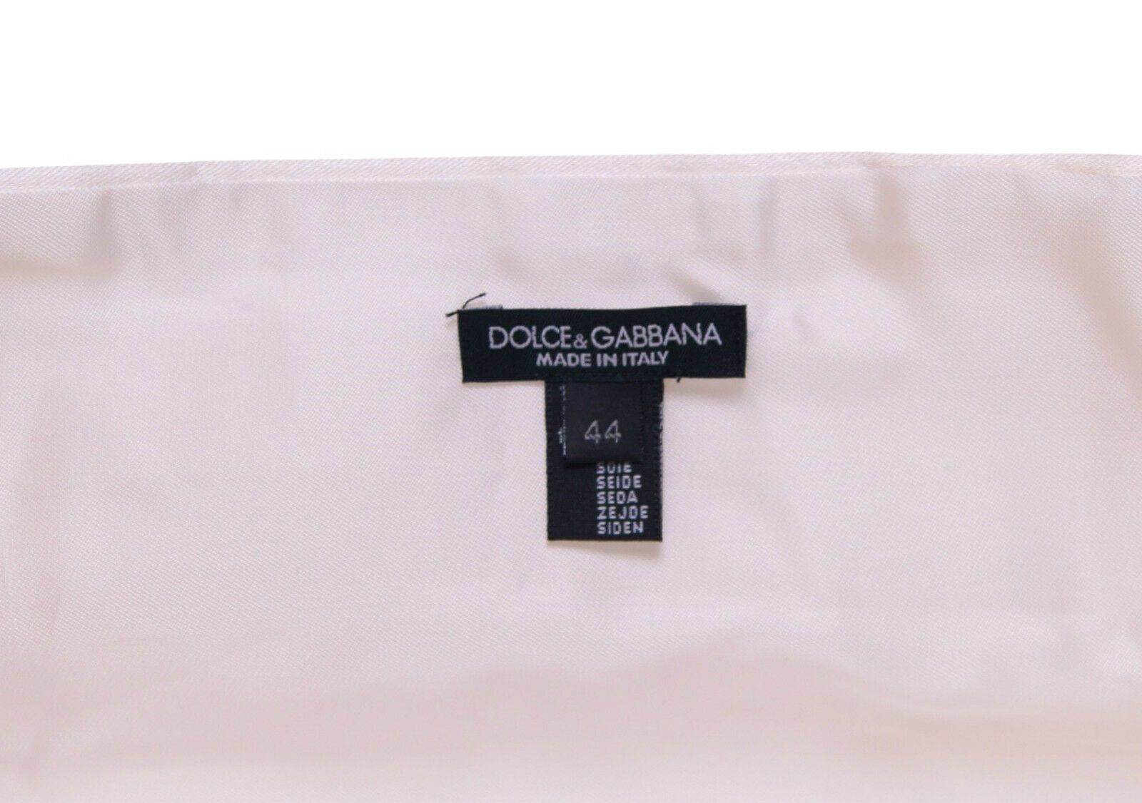 Dolce &amp; Gabbana Eleganter weißer Seidenkummerbund