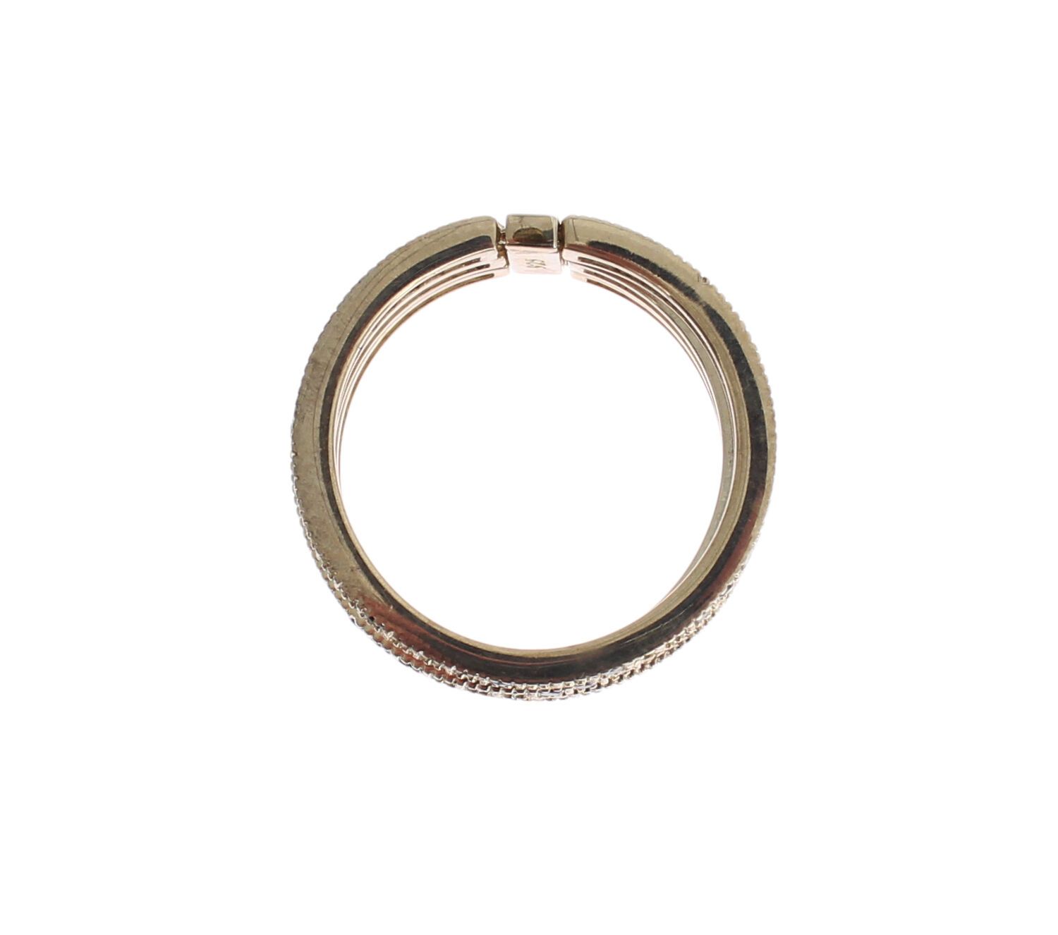 Nialaya Chic Silber &amp; Schwarz CZ Kristall Ring