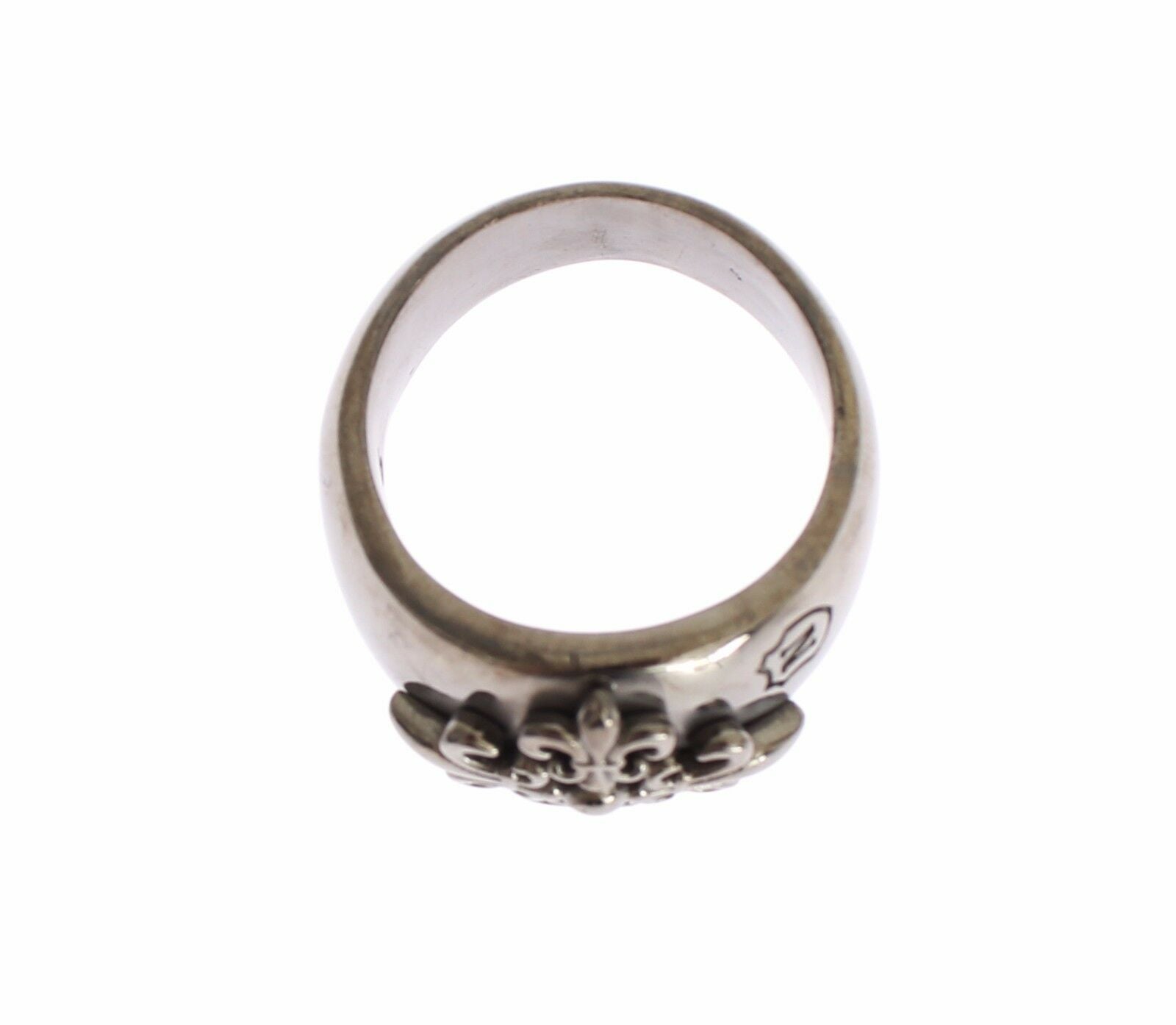 Nialaya Statement-Ring aus rhodiniertem Sterlingsilber für Herren