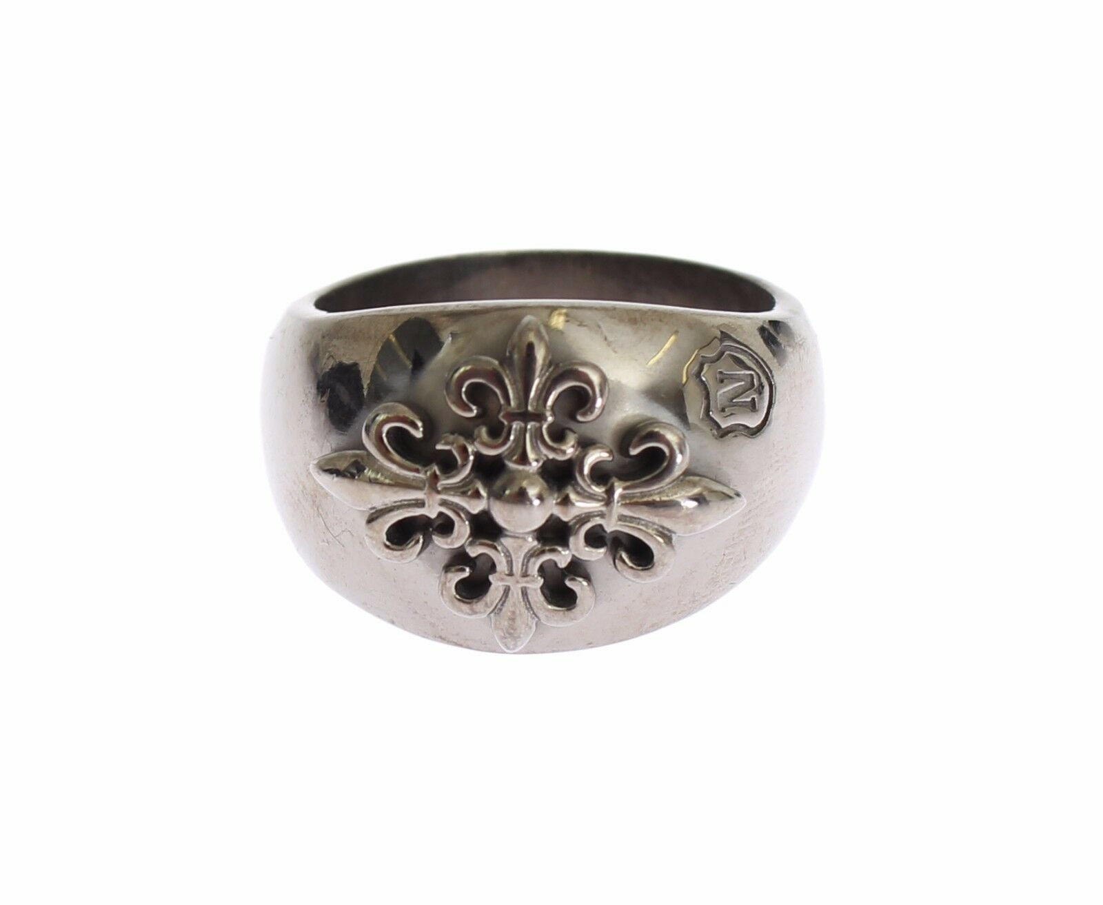 Nialaya Statement-Ring aus rhodiniertem Sterlingsilber für Herren