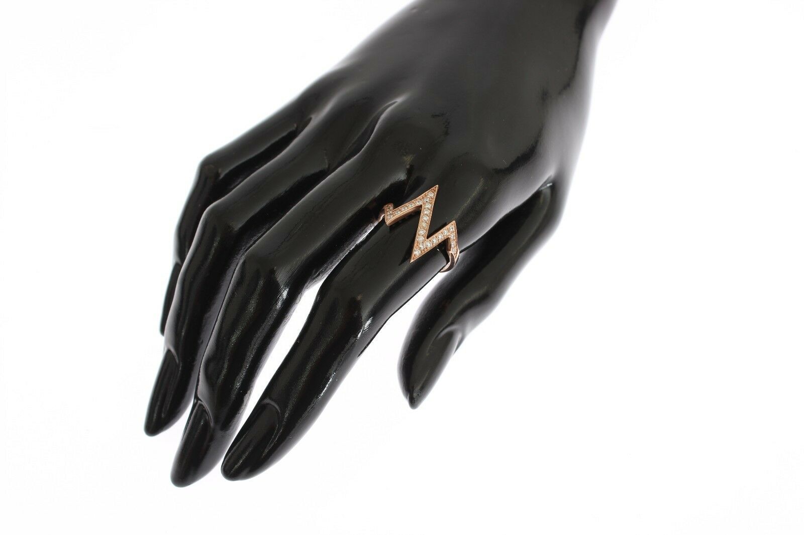 Nialaya Eleganter Silberring mit rosa Kristallen