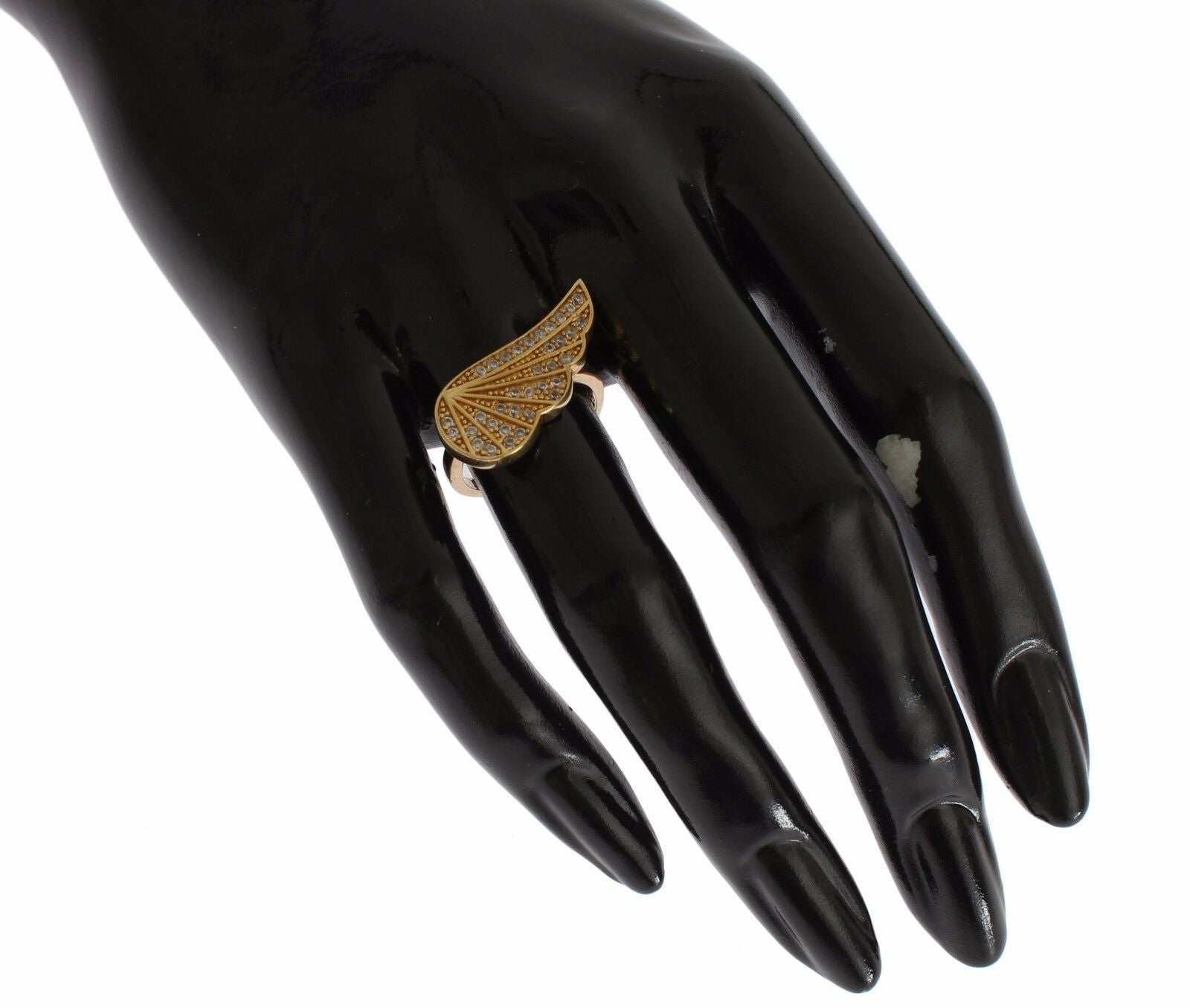 Nialaya – Glamorous – Vergoldeter Ring mit Kristallen
