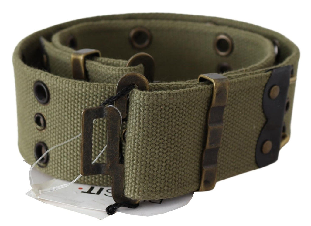 Ermanno Scervino Schicker Taillengürtel aus armeegrüner Baumwolle
