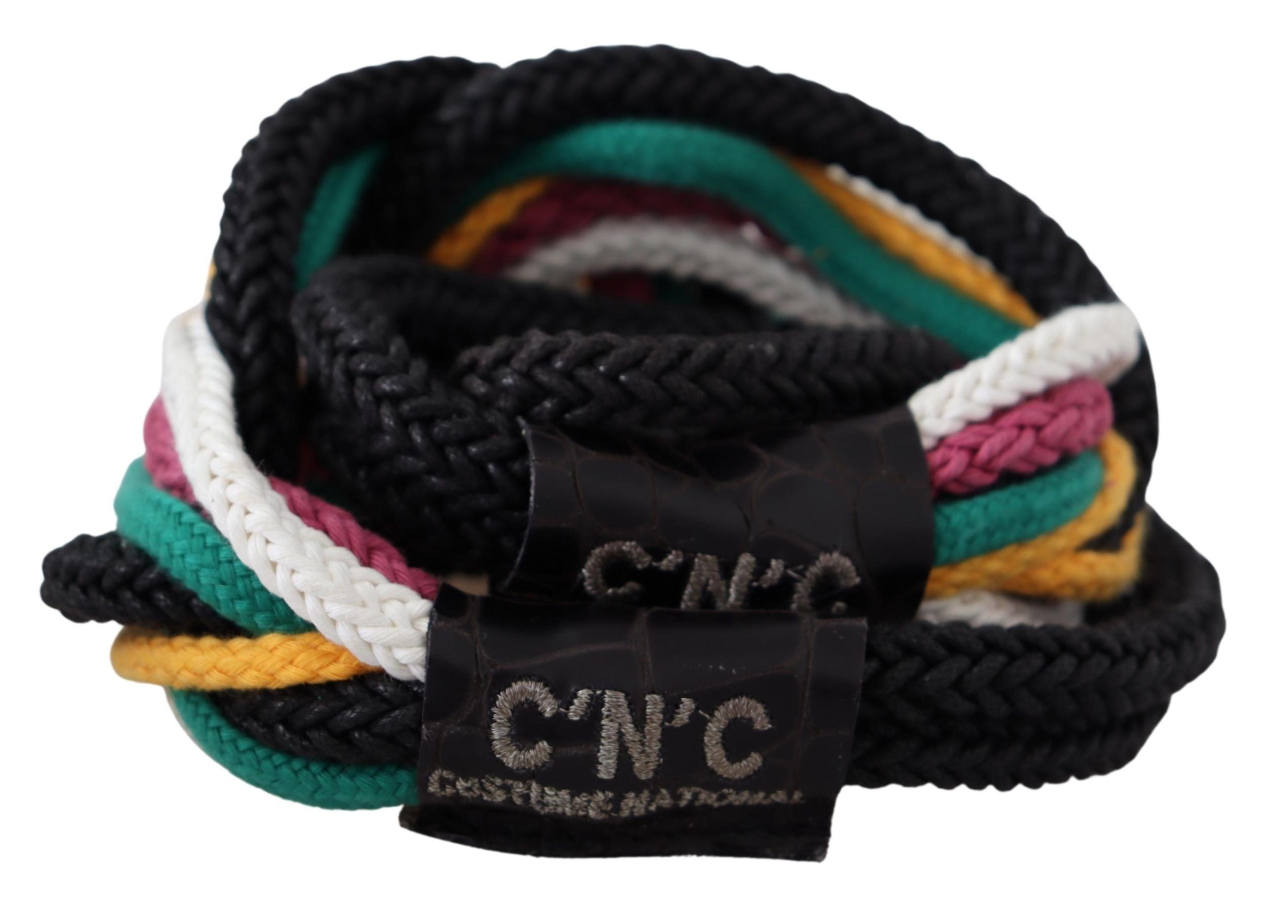 Costume National Chic – Mehrfarbiger Gürtel aus gedrehtem Seil