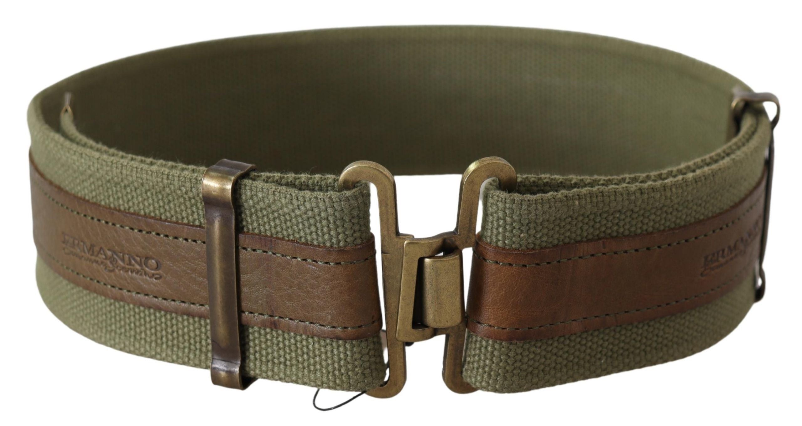 Ermanno Scervino Schicker, rustikaler Gürtel in Armeegrün