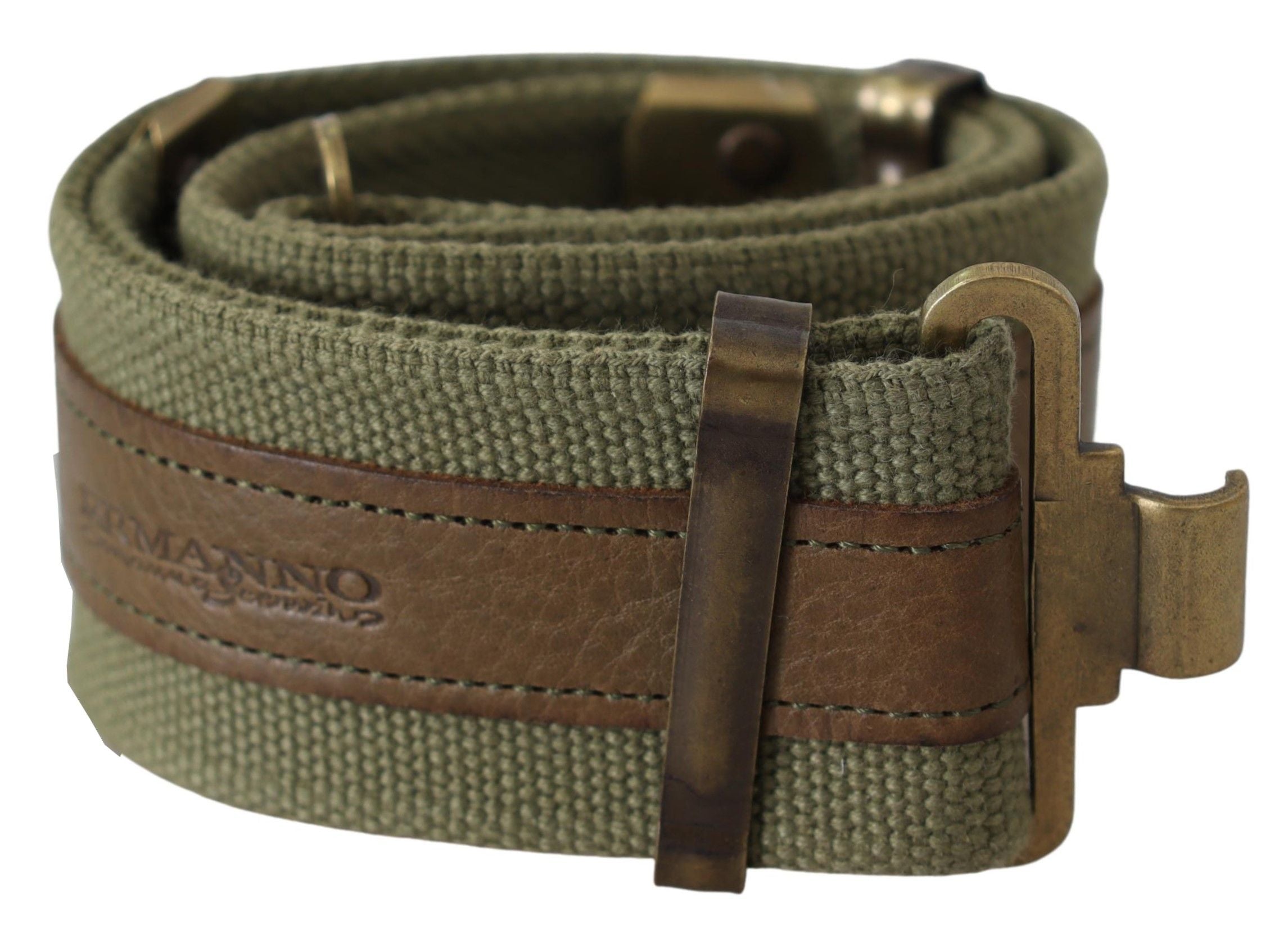 Ermanno Scervino Schicker, rustikaler Gürtel in Armeegrün