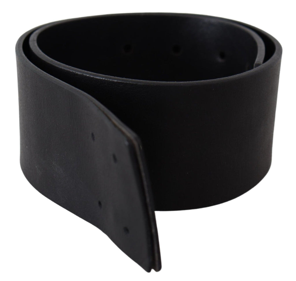 GF Ferre Eleganter Gürtel aus massivem schwarzem Leder