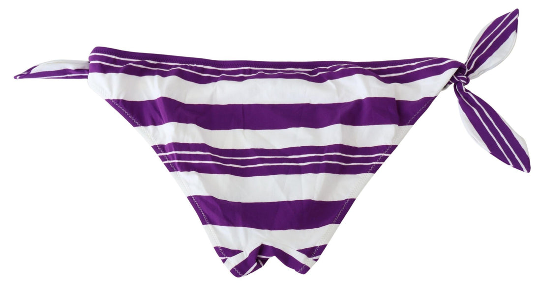 Dolce &amp; Gabbana Chic gestreiftes Bikinihöschen – Müheloser Glamour am Pool