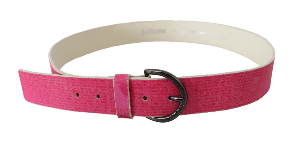 John Galliano Eleganter rosafarbener Ledergürtel