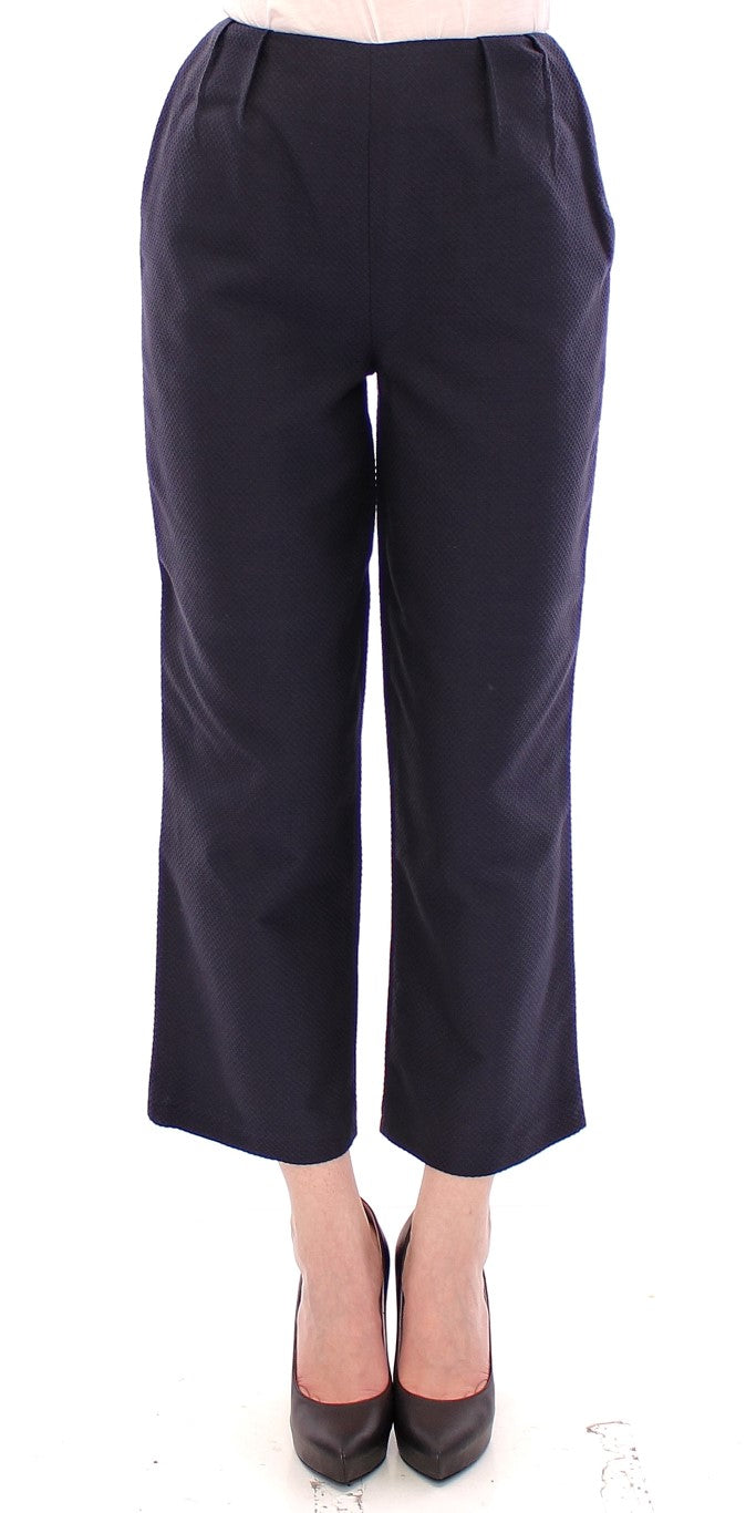 Andrea Incontri Schicke kurze blaue Hose – Exquisite Handwerkskunst