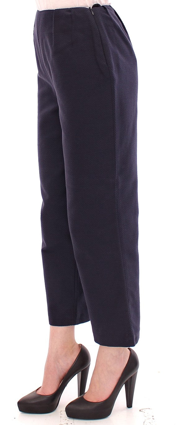 Andrea Incontri Schicke kurze blaue Hose – Exquisite Handwerkskunst
