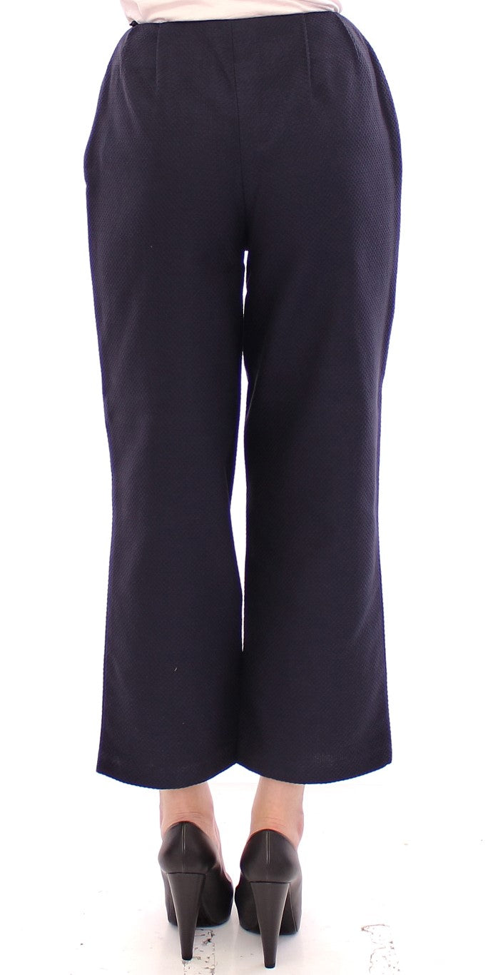 Andrea Incontri Schicke kurze blaue Hose – Exquisite Handwerkskunst