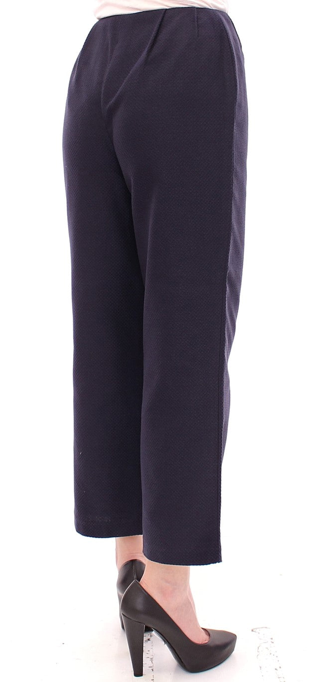 Andrea Incontri Schicke kurze blaue Hose – Exquisite Handwerkskunst
