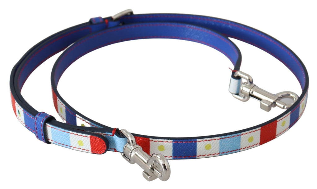 Dolce &amp; Gabbana Chic Mehrfarbiges Schultergurt-Accessoire aus Leder