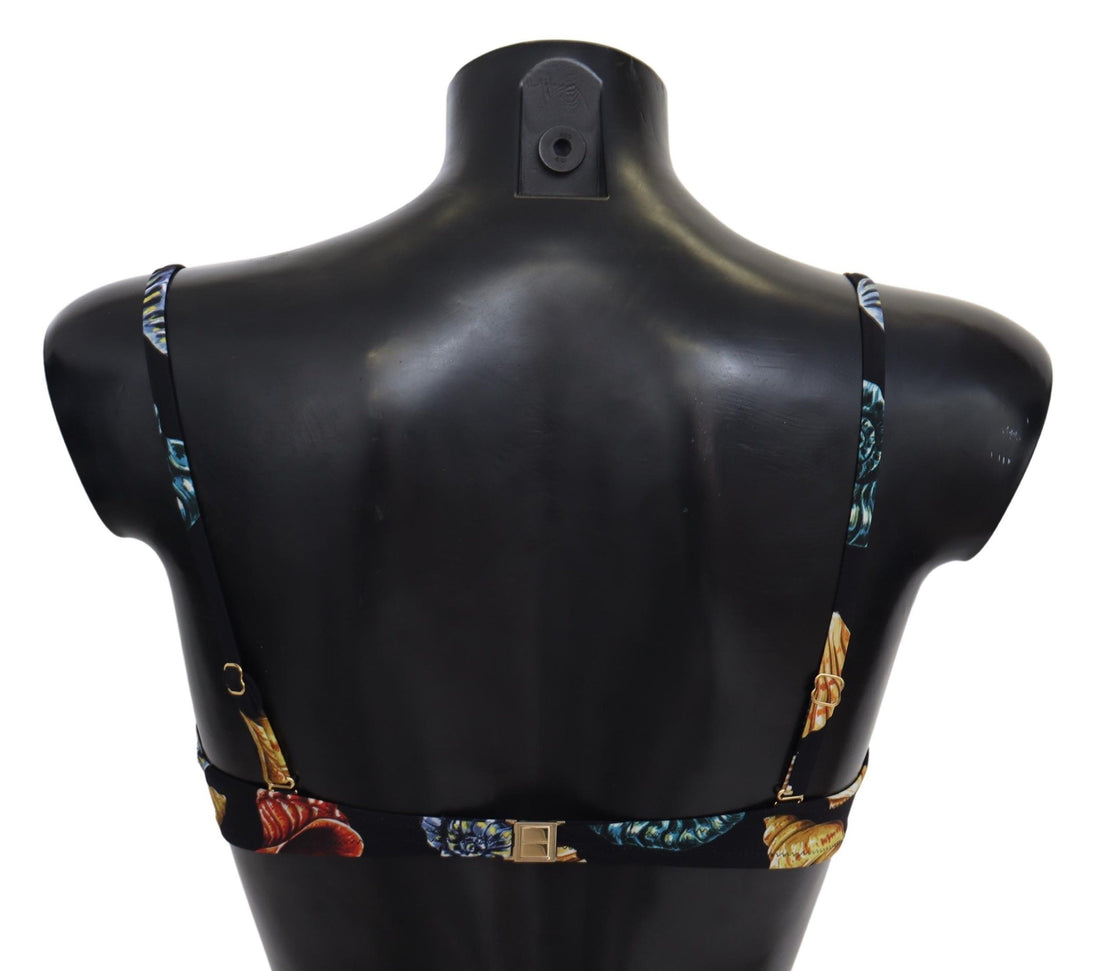 Dolce &amp; Gabbana Schickes Bikinioberteil mit Muschel-Print