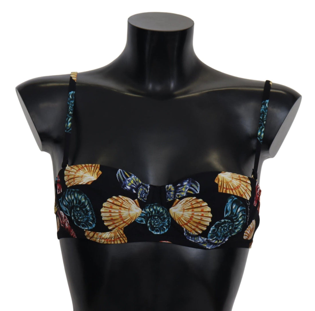 Dolce &amp; Gabbana Schickes Bikinioberteil mit Muschel-Print