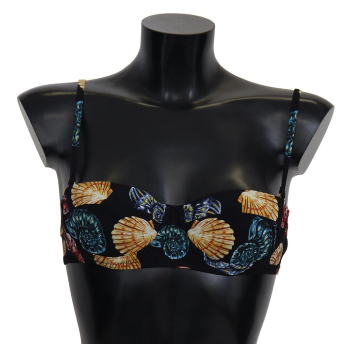 Dolce &amp; Gabbana Schickes Bikinioberteil mit Muschel-Print