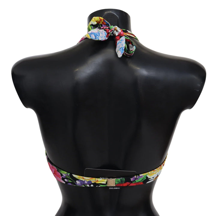 Dolce &amp; Gabbana Floral Elegance High-End-Bikinioberteil