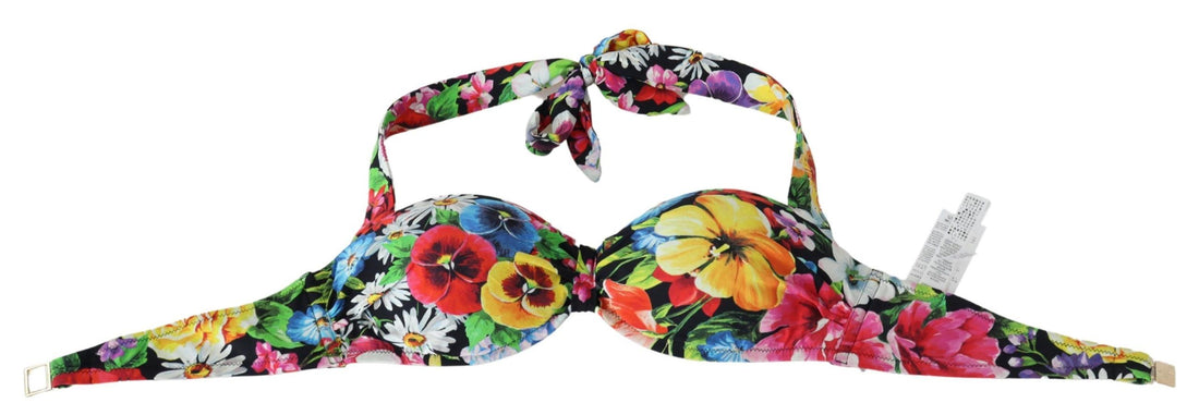 Dolce &amp; Gabbana Floral Elegance High-End-Bikinioberteil