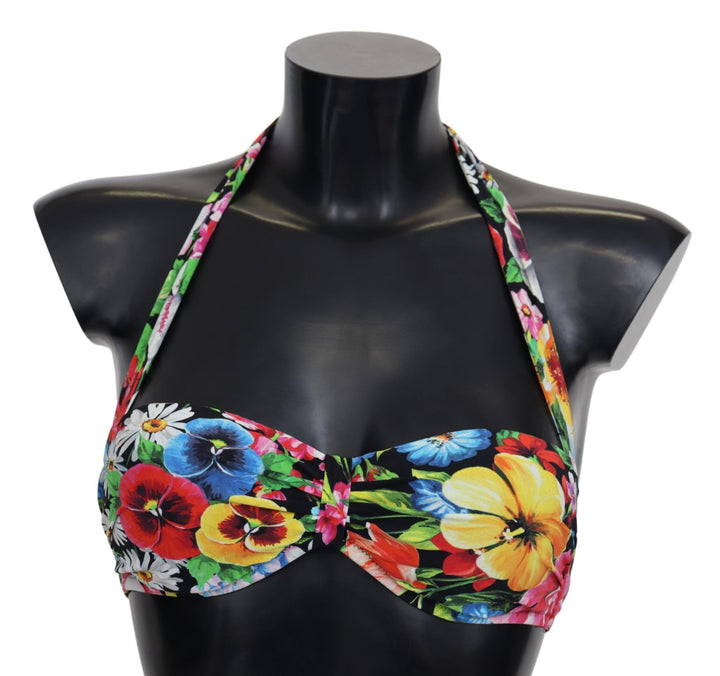 Dolce &amp; Gabbana Floral Elegance High-End-Bikinioberteil