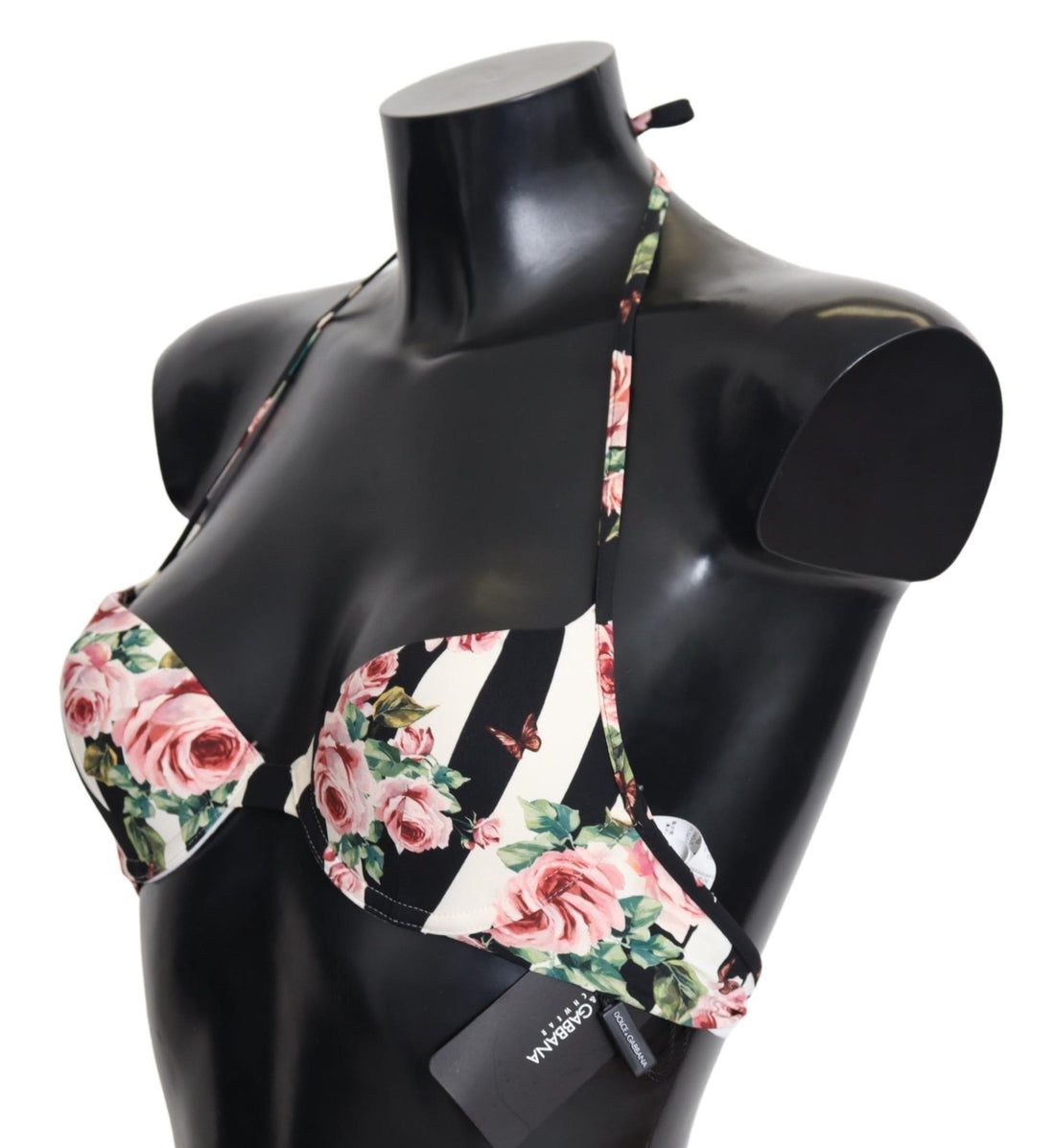 Dolce &amp; Gabbana Elegantes Bikinioberteil mit Rosenprint
