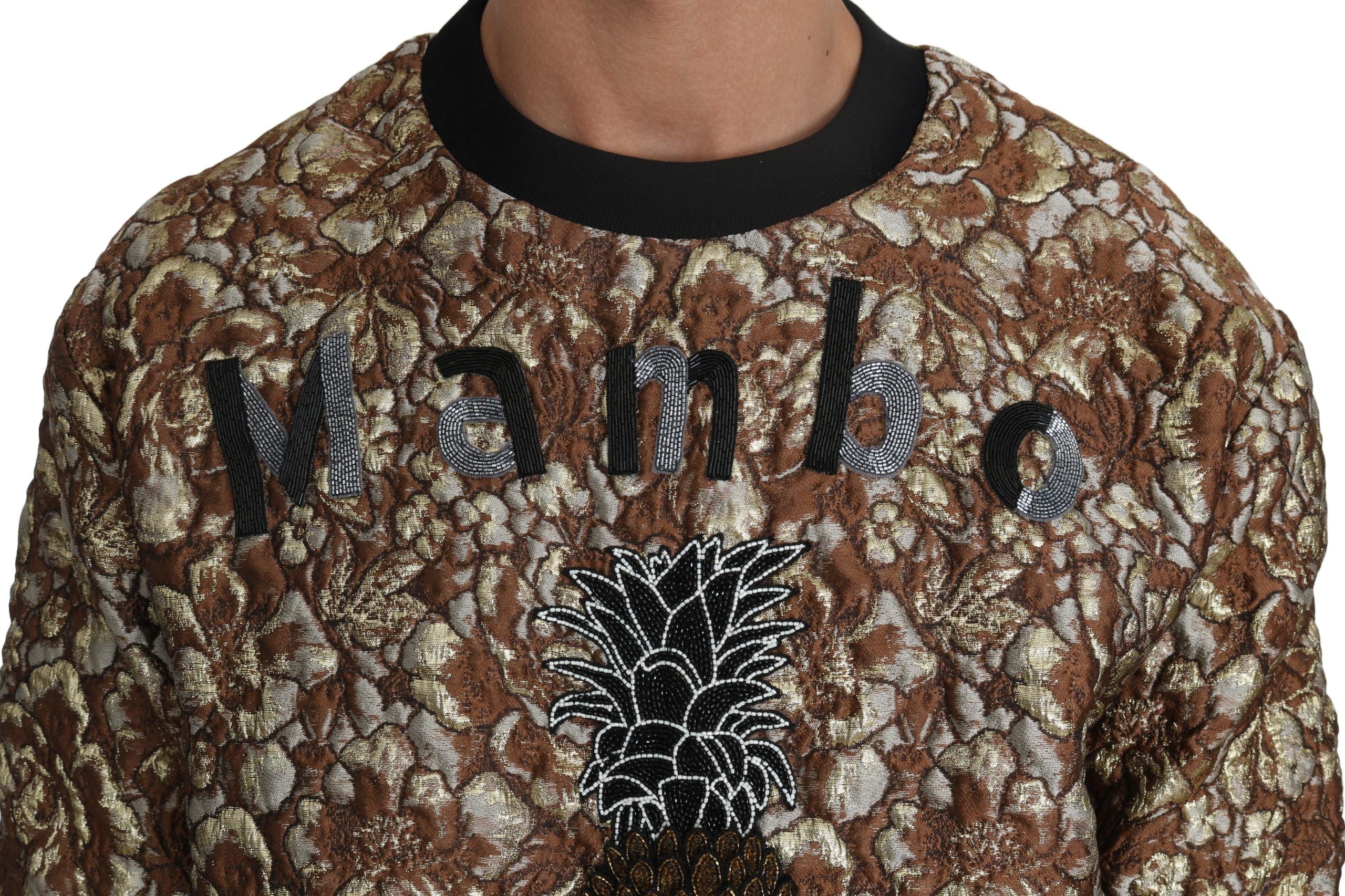 Dolce &amp; Gabbana Opulenter mehrfarbiger Rundhalspullover