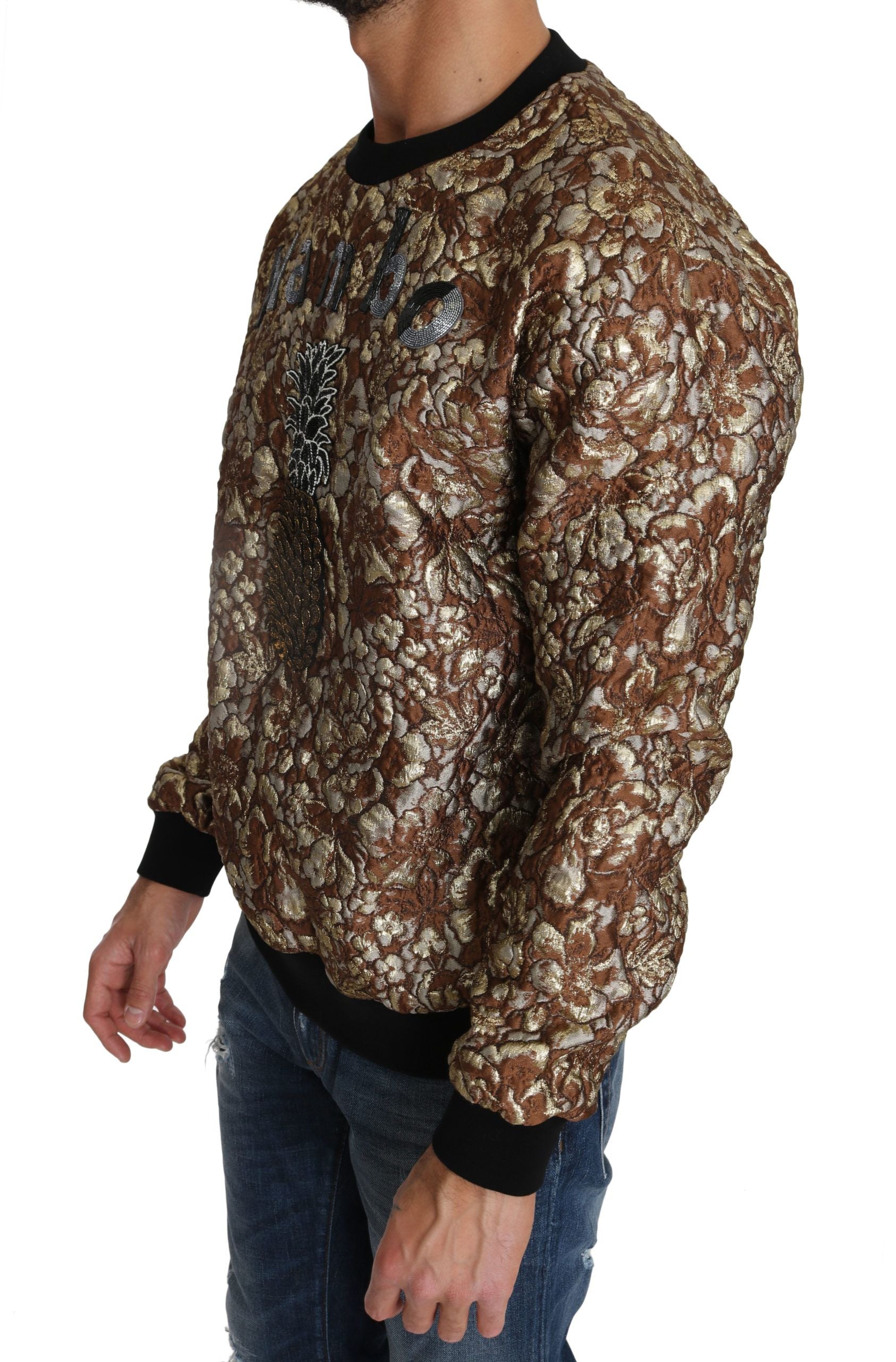Dolce &amp; Gabbana Opulenter mehrfarbiger Rundhalspullover