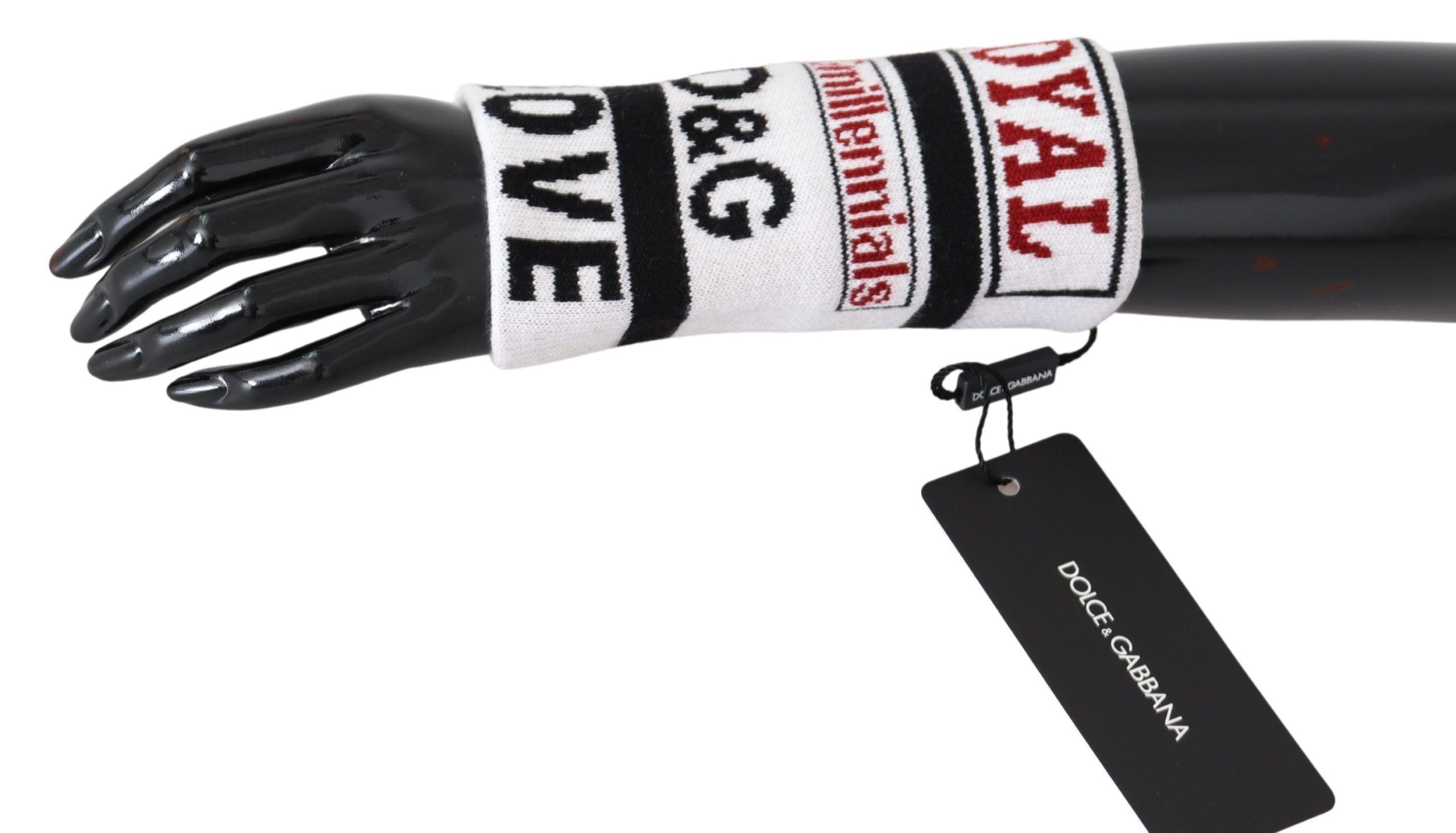 Dolce &amp; Gabbana – Mehrfarbiges Handgelenksband aus Schurwolle