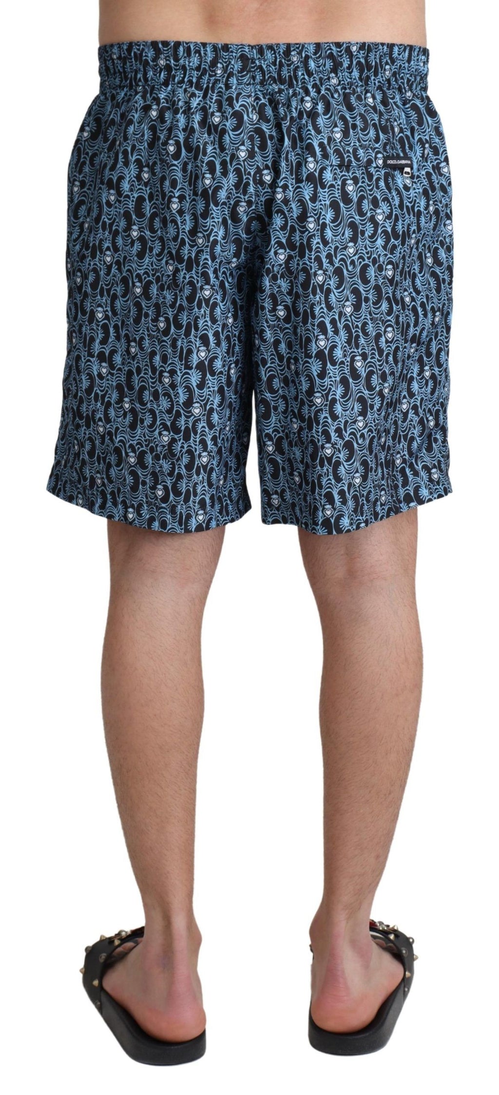 Dolce &amp; Gabbana – Schicke Badehose in Blau mit Kordelzug