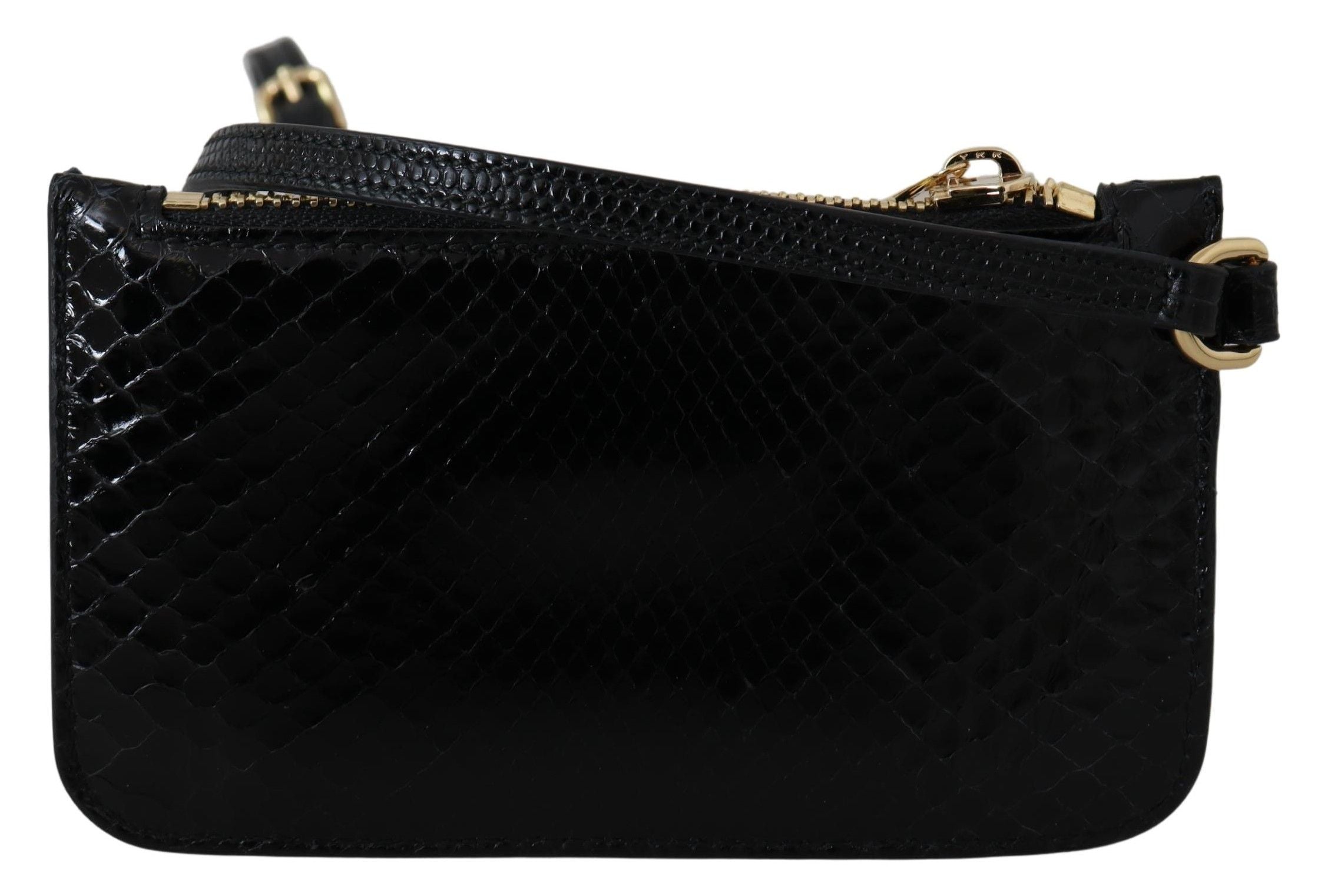 Dolce &amp; Gabbana – Elegante Geldbörse aus Leder mit Pythonmuster