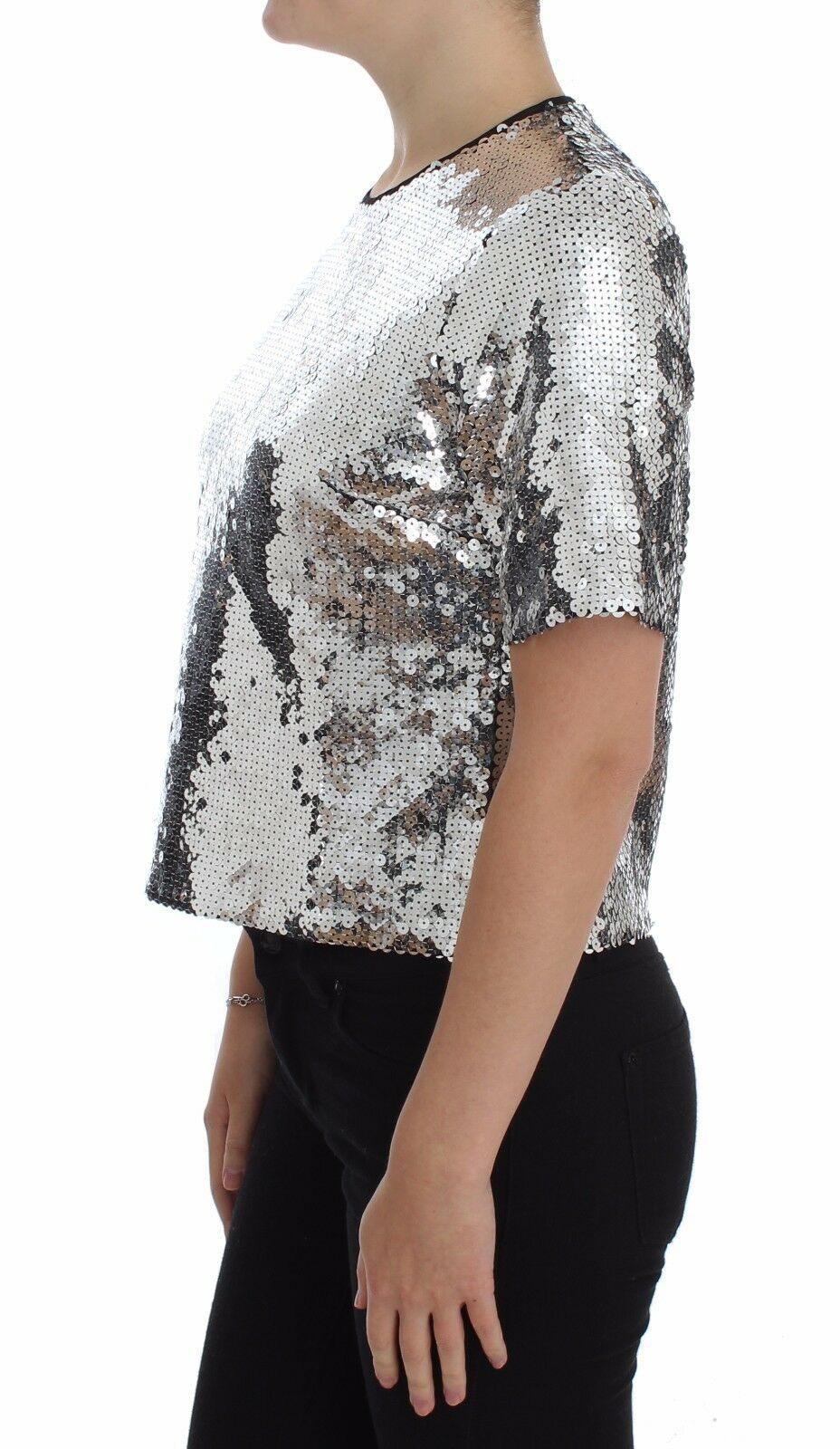 Dolce &amp; Gabbana Elegante Bluse mit Pailletten