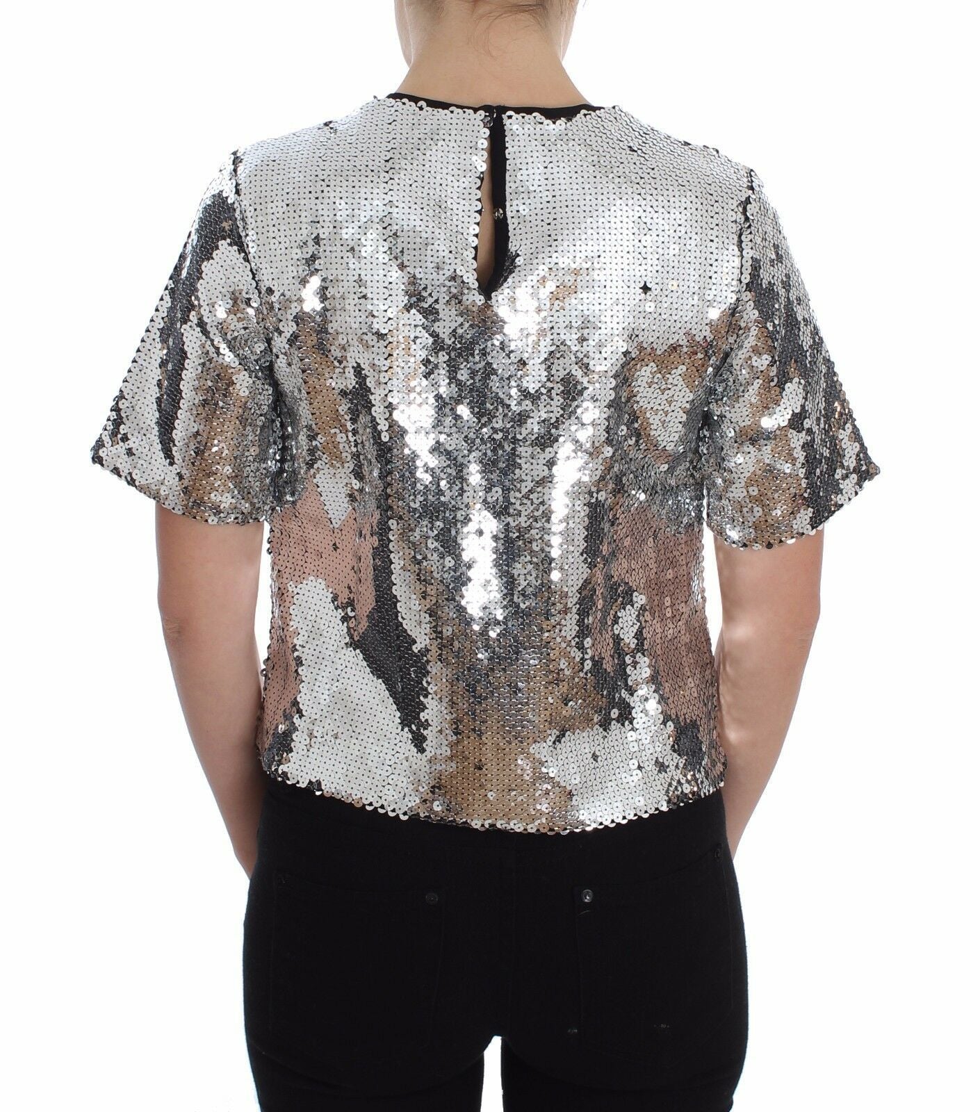 Dolce &amp; Gabbana Elegante Bluse mit Pailletten