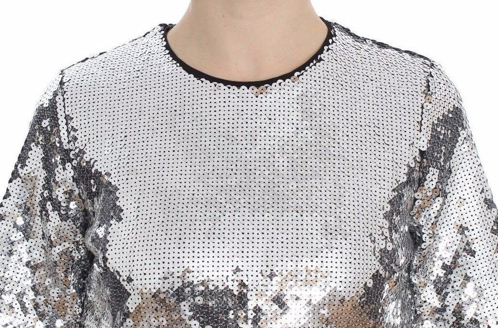 Dolce &amp; Gabbana Elegante Bluse mit Pailletten
