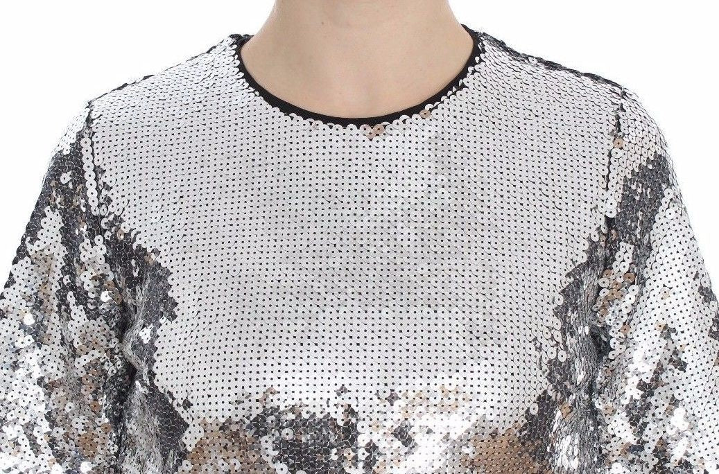 Dolce &amp; Gabbana Elegante Bluse mit Pailletten