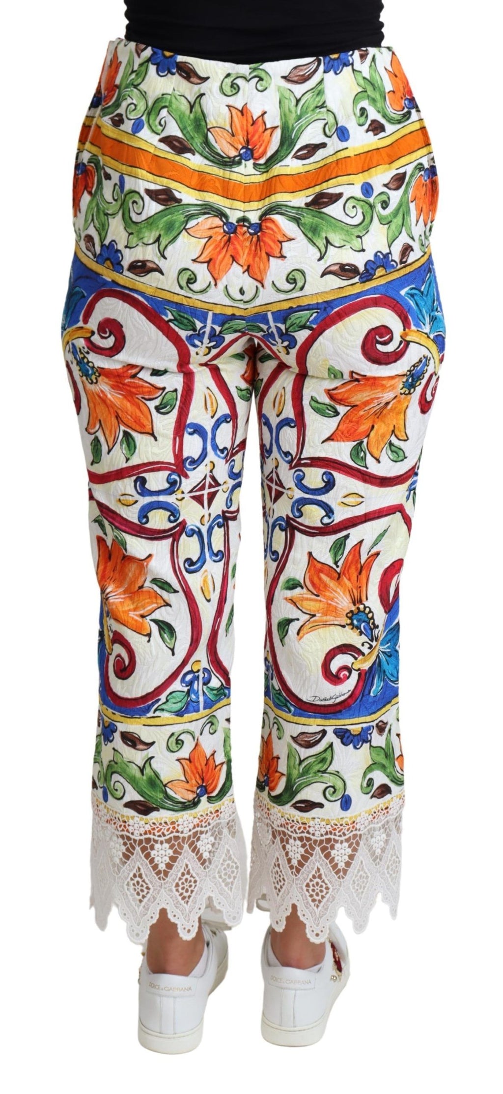 Dolce &amp; Gabbana Majolica – Kurze Hose mit hoher Taille