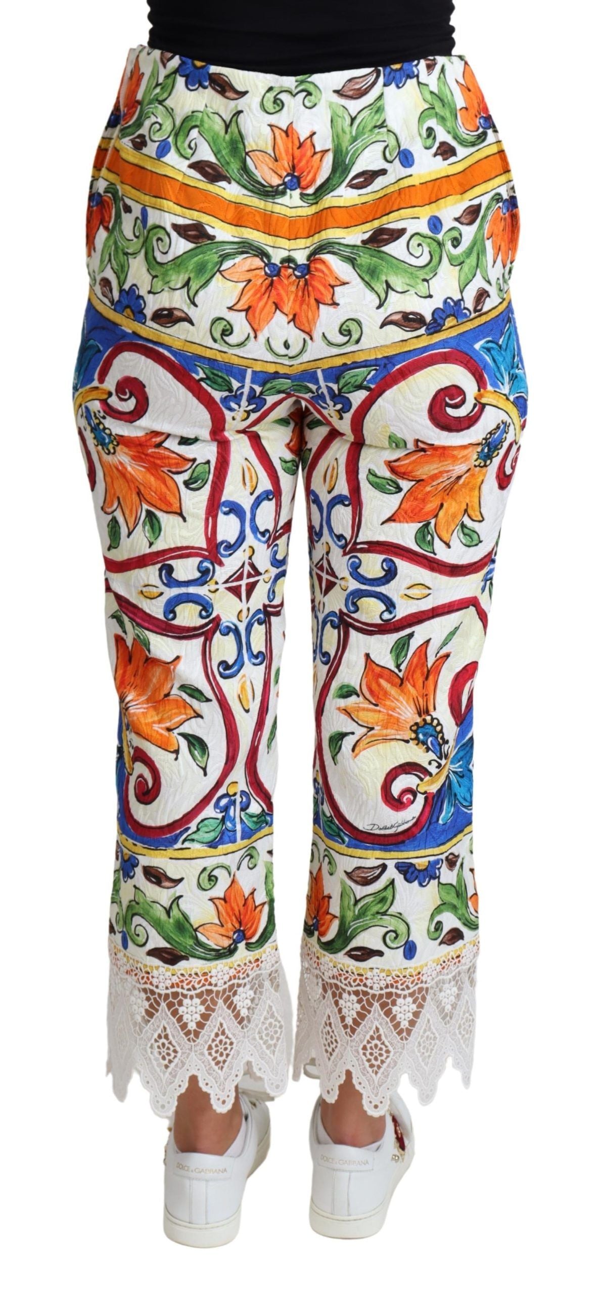 Dolce &amp; Gabbana Majolica – Kurze Hose mit hoher Taille