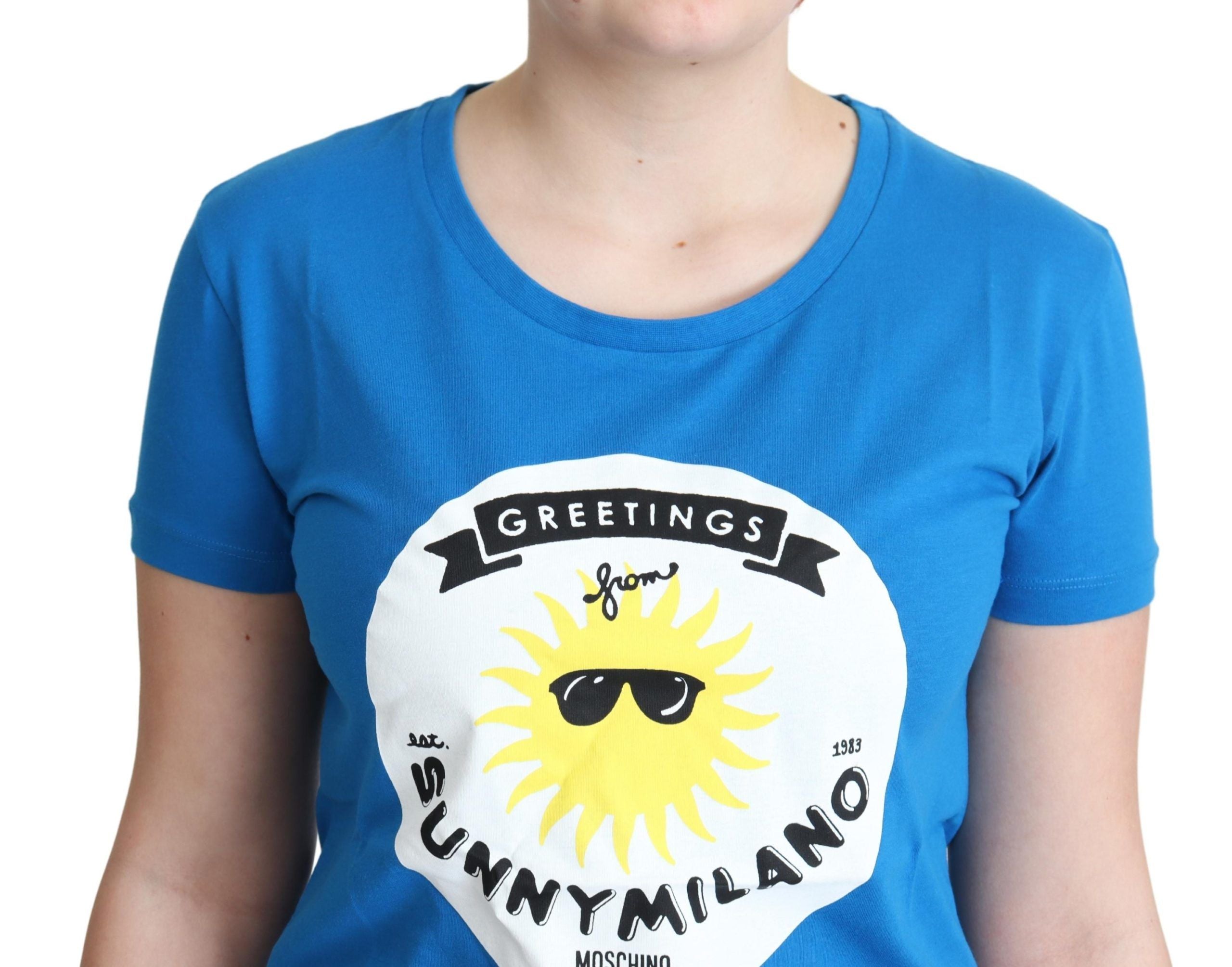 Moschino Sunny Milano Chic Rundhals-T-Shirt