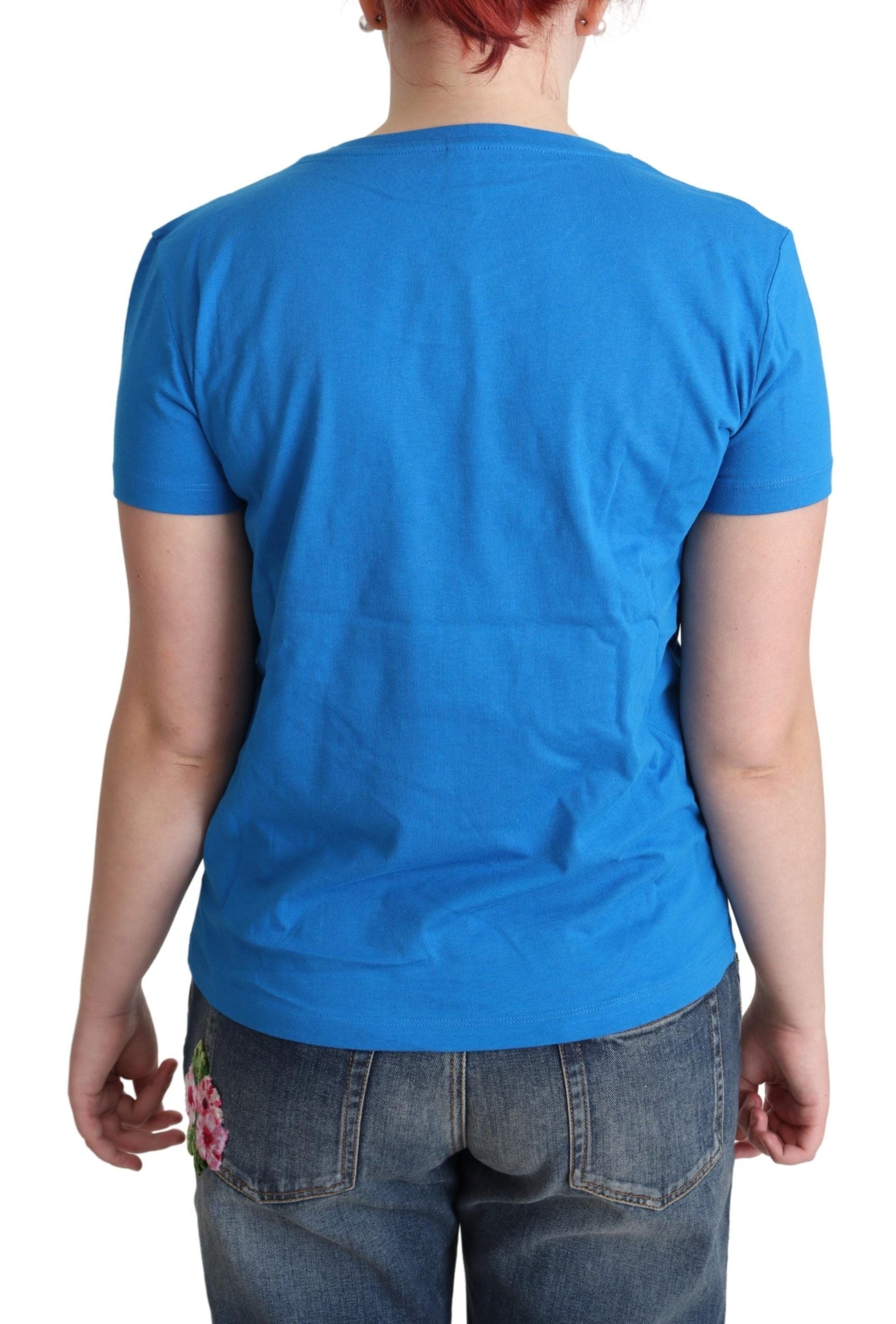Moschino Chic Baumwoll-T-Shirt mit Dreieck-Grafik