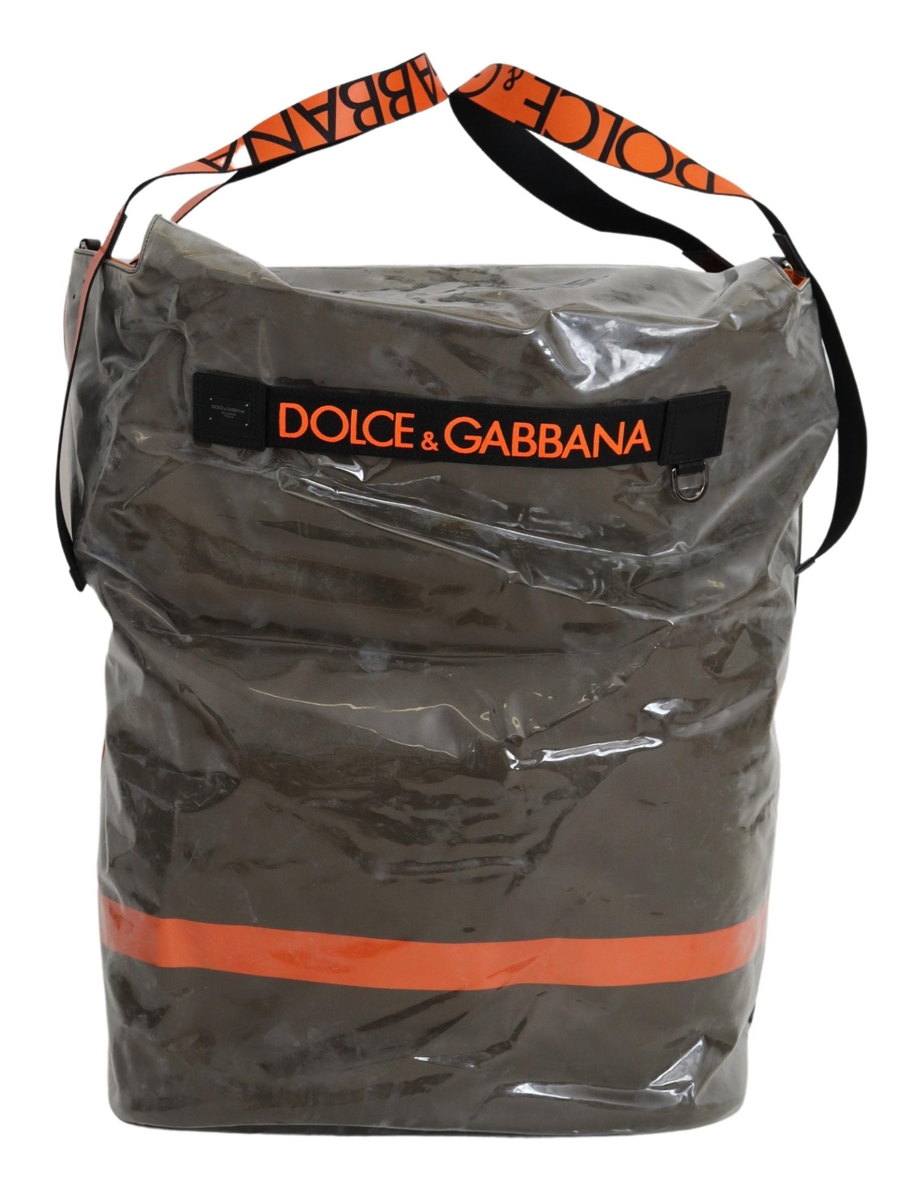 Dolce &amp; Gabbana – Prächtige, große Einkaufstasche aus grünem Stoff