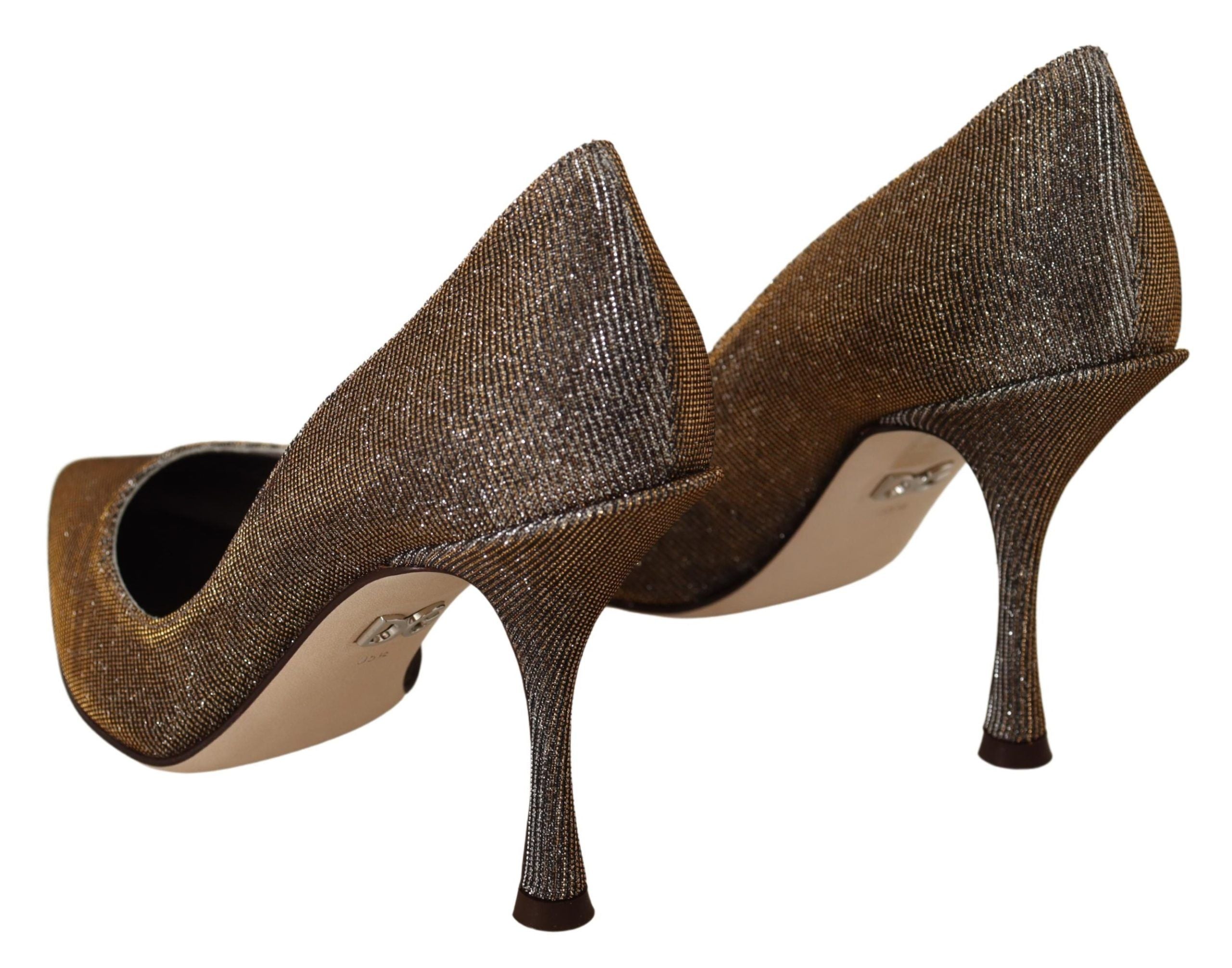 Dolce &amp; Gabbana Elegante Silber Heels Pumps Klassisch