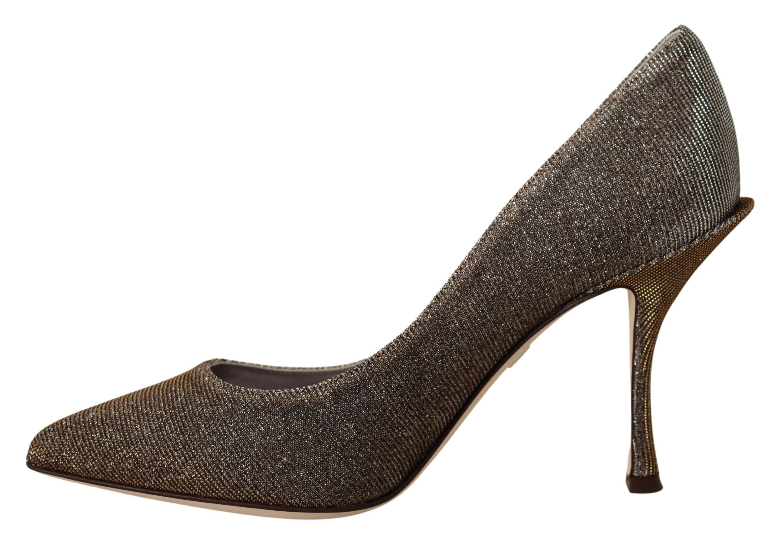 Dolce &amp; Gabbana Elegante Silber Heels Pumps Klassisch