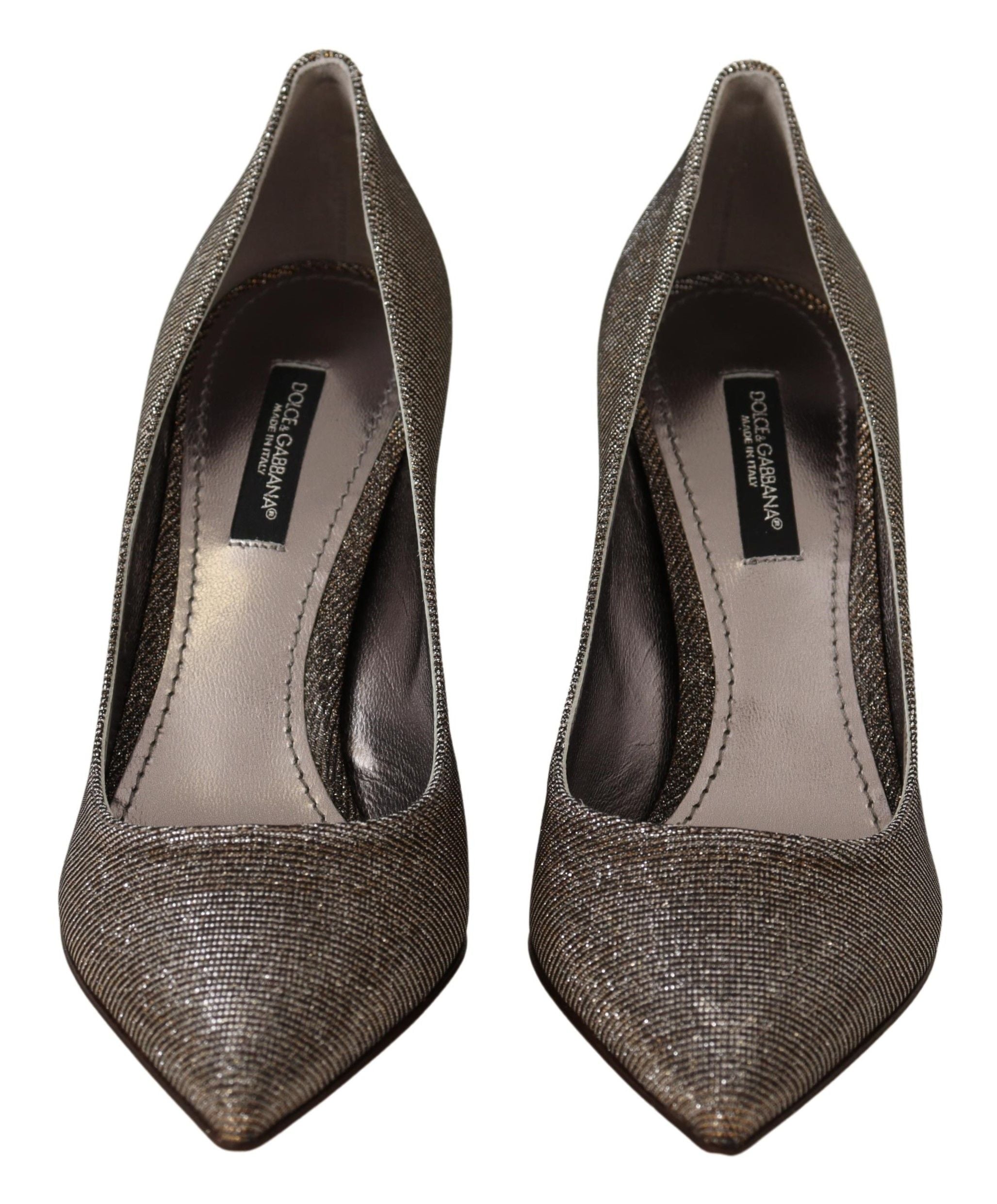 Dolce &amp; Gabbana Elegante Silber Heels Pumps Klassisch