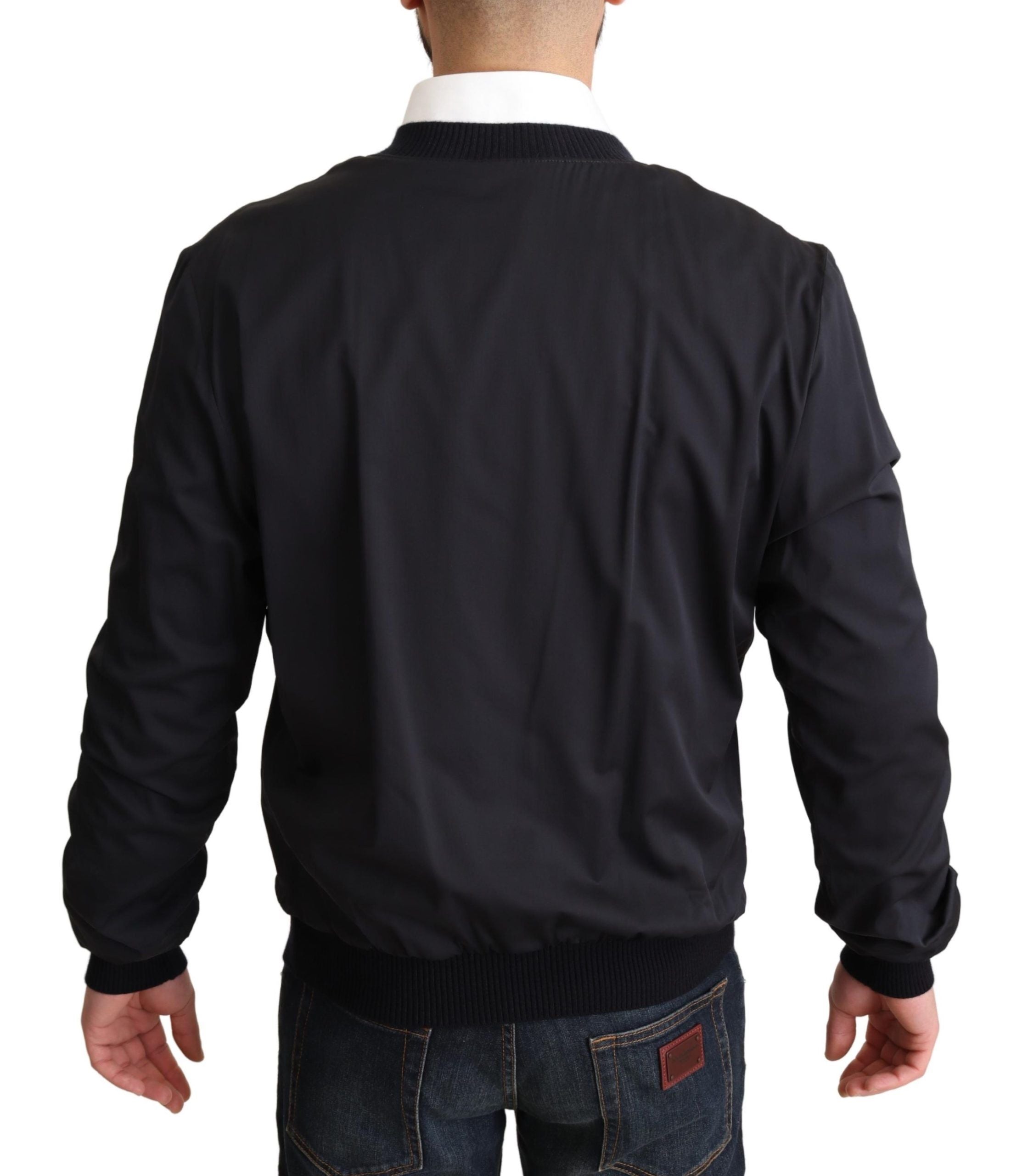 Dolce &amp; Gabbana Elegante Bomberjacke aus Seidenmischung