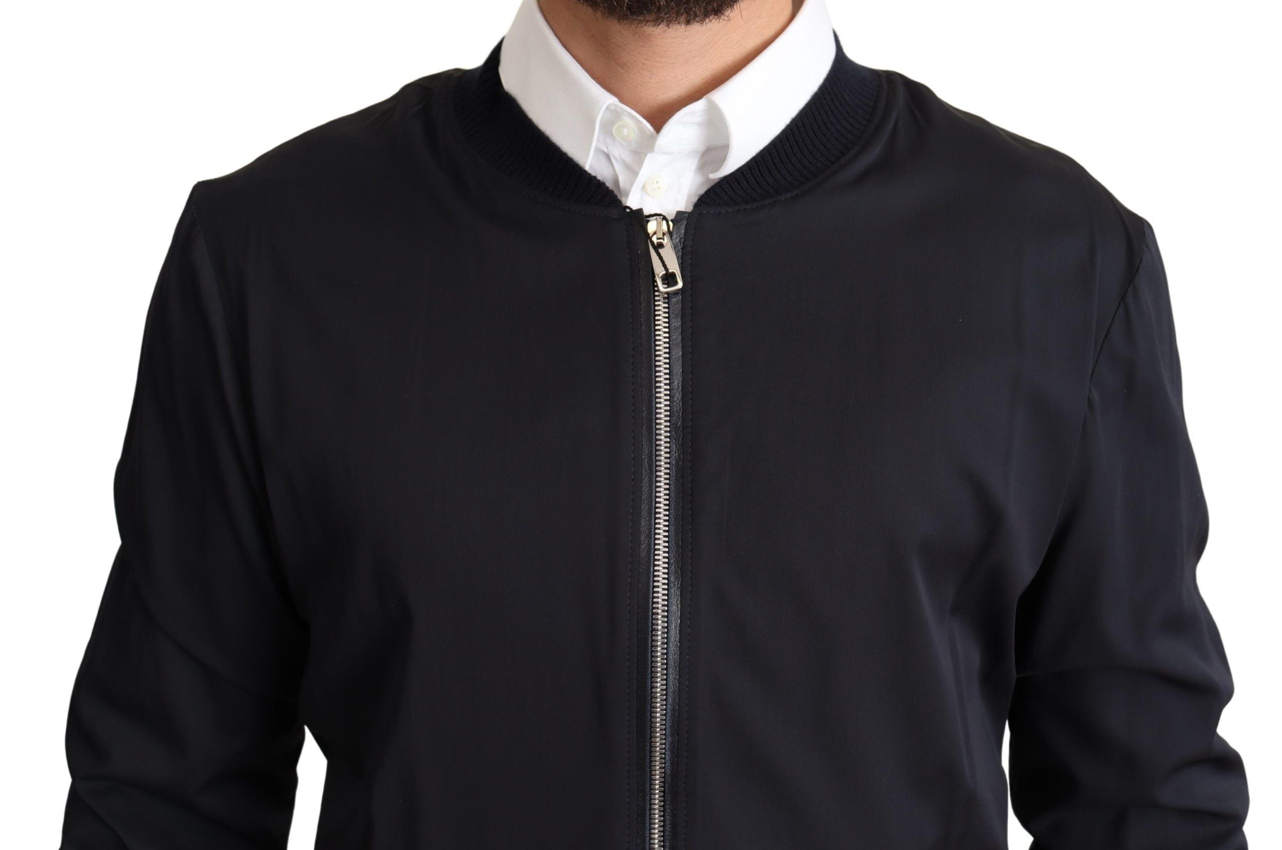 Dolce &amp; Gabbana Elegante Bomberjacke aus Seidenmischung